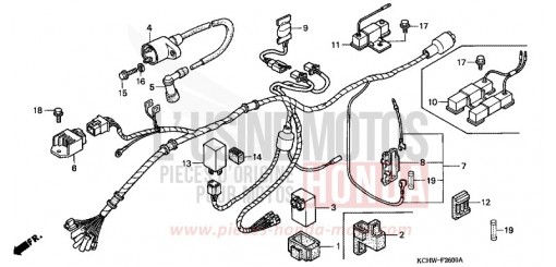 FAISCEAU DES FILS (1) CG125W de 1998